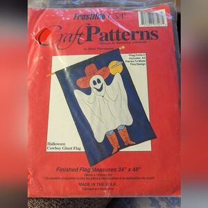 Halloween Garden Pattern: Cowboy Ghosts Design